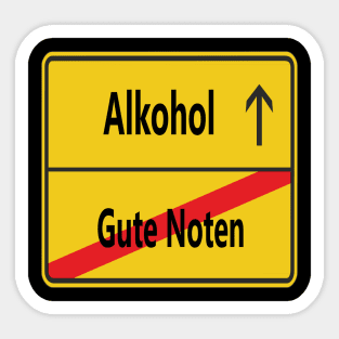 Gute Noten? Alkohol! Sticker